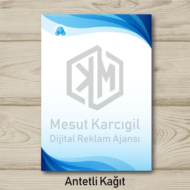 Antetli Kağıt baskı örneği